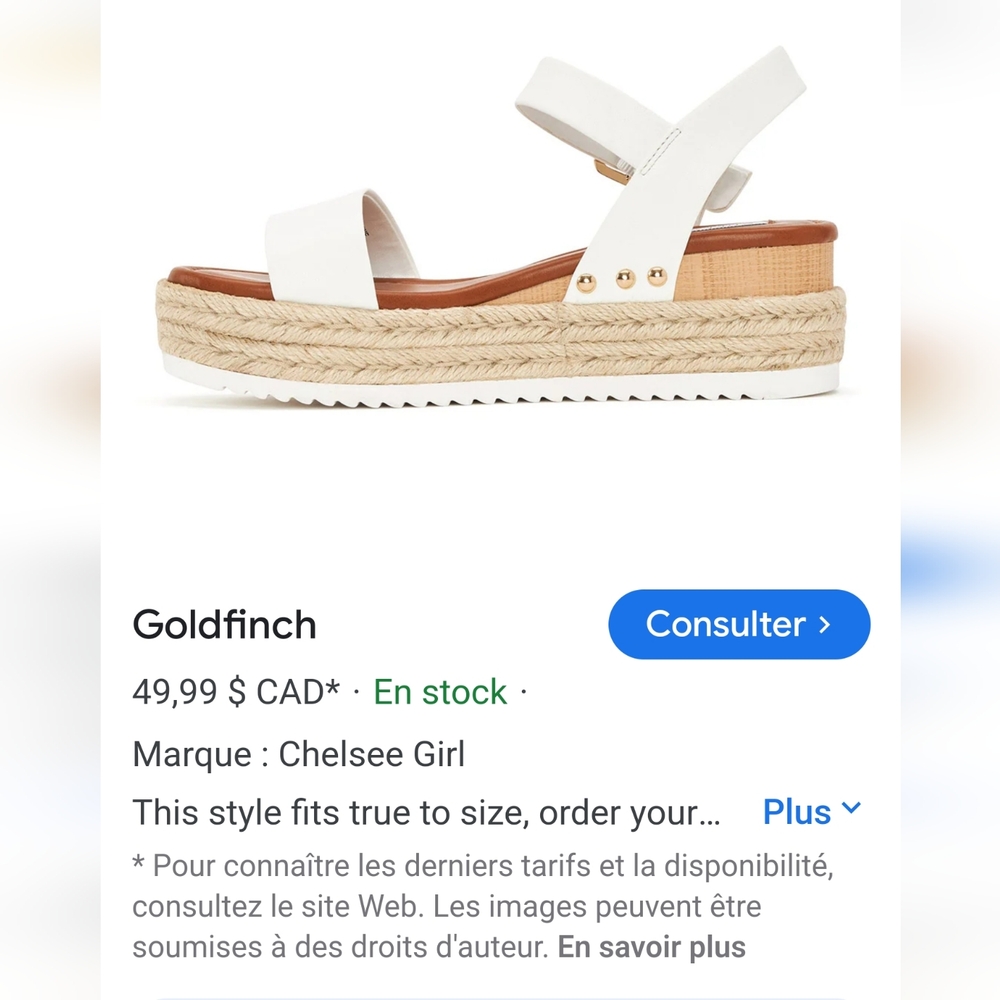 White Braided Espadrille Platform Sandals